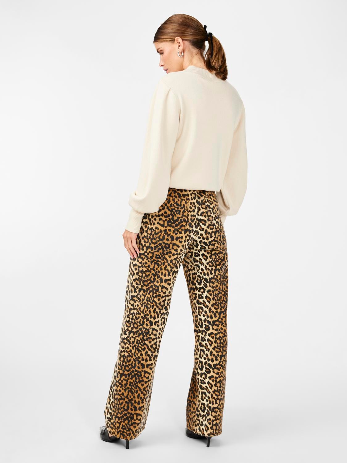 YASLEONORA Leopard jeans