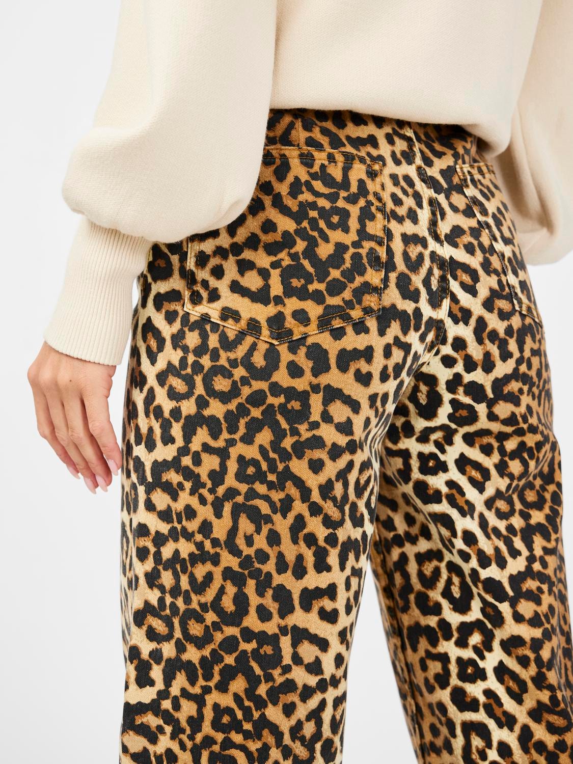 YASLEONORA Leopard jeans