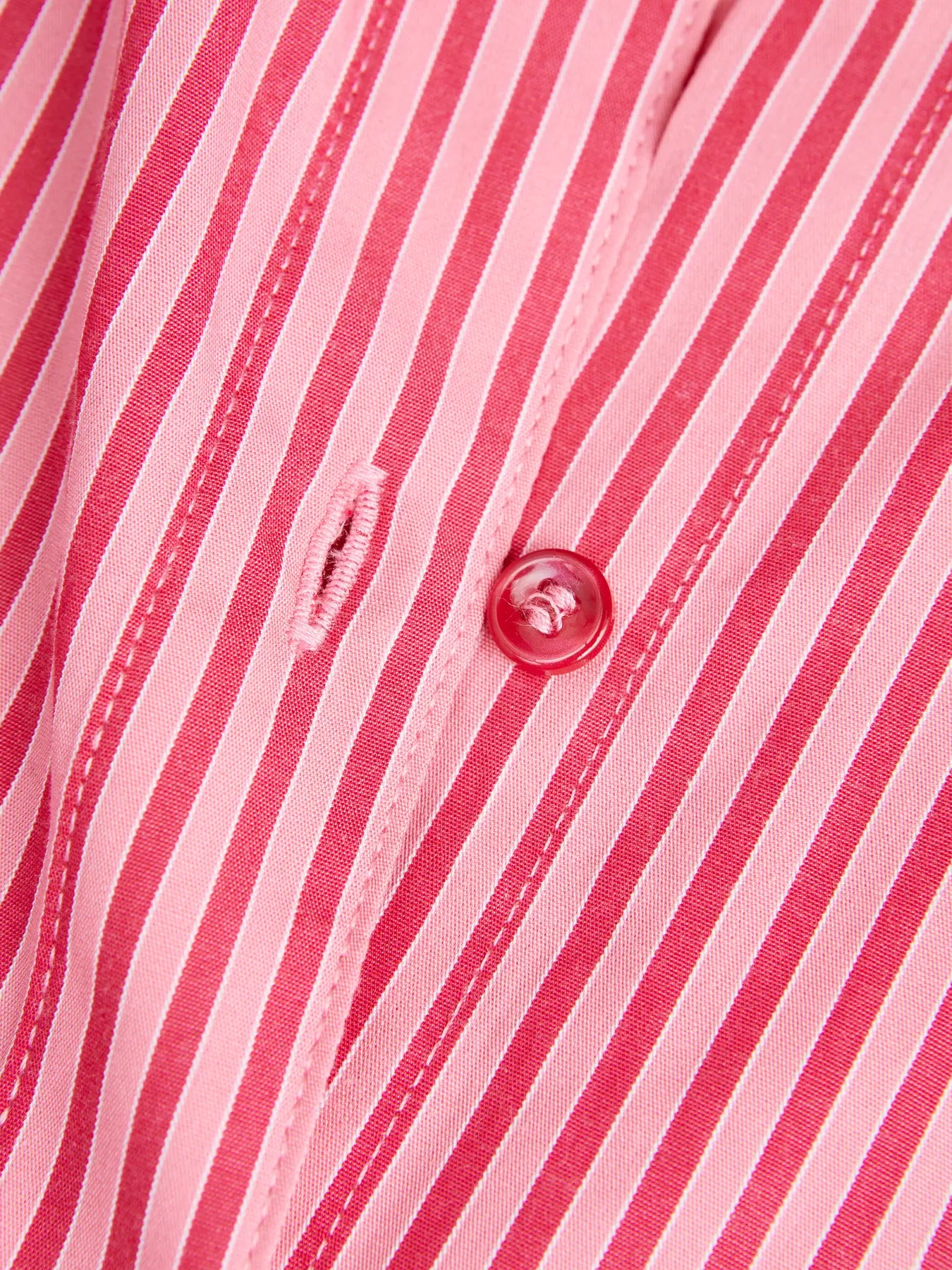 Jamie organic cotton poplin cerise striped shirt