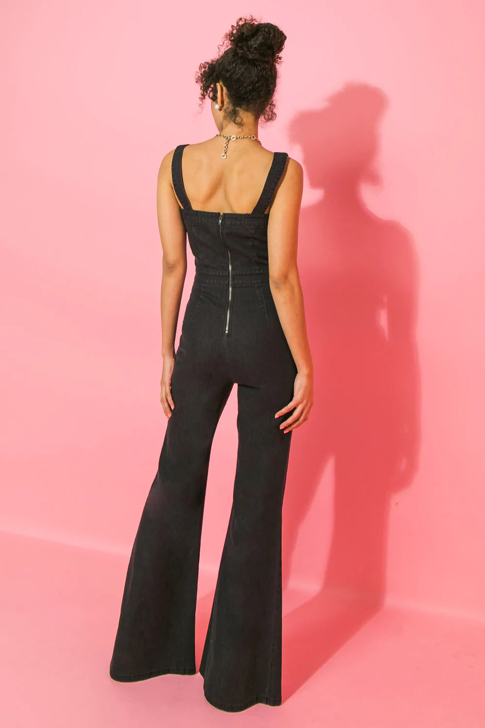 ONE FOR THE BOOKS DENIM JUMPSUIT