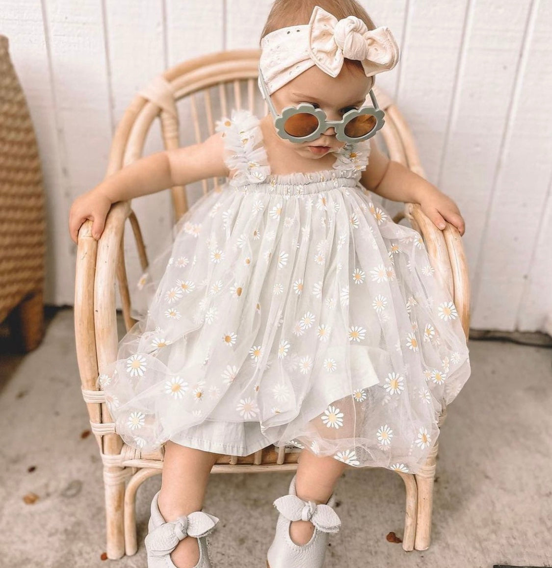 Daisy White Tutu Dress