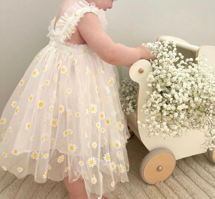 Daisy White Tutu Dress